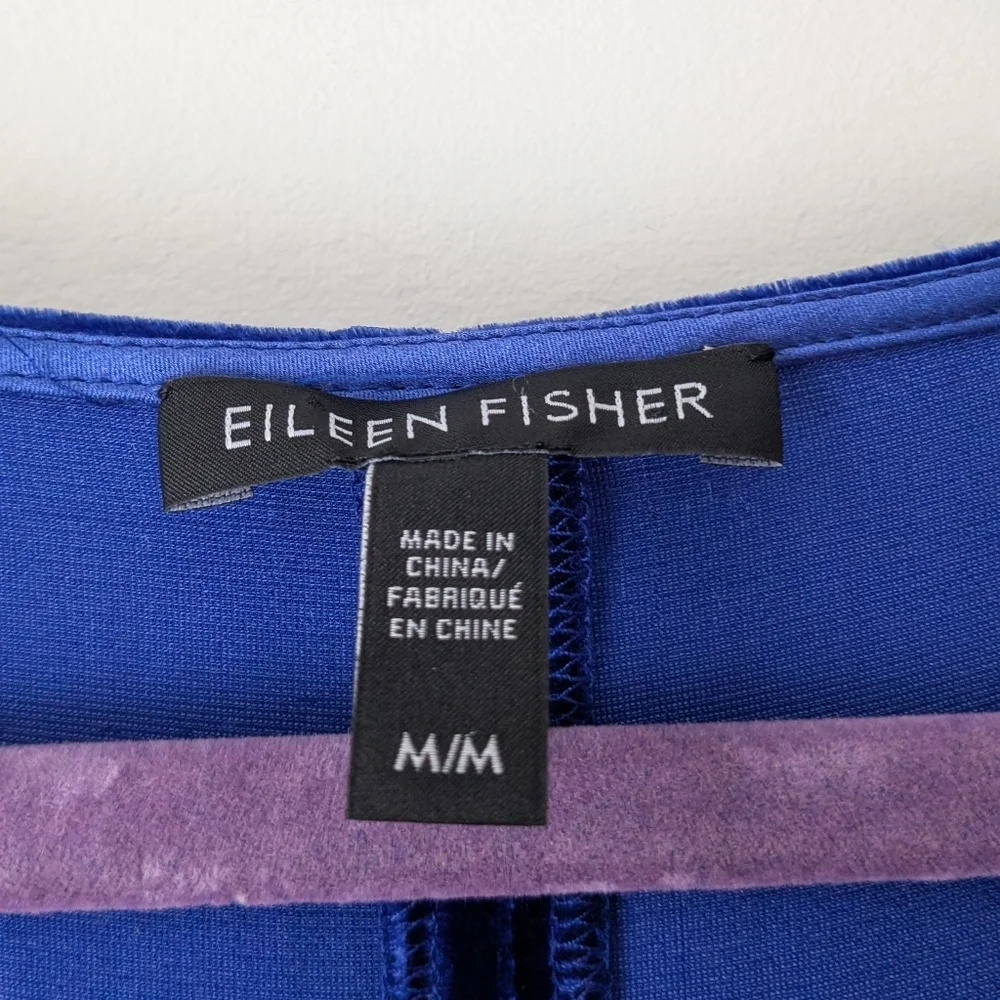 NEW Eileen Fisher Boat Neck Velvet Shift Dress - Picture 4 of 6
